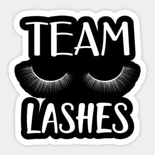 Team Lashes Sticker